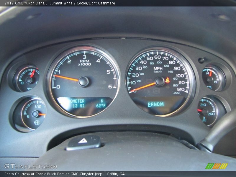 Summit White / Cocoa/Light Cashmere 2012 GMC Yukon Denali