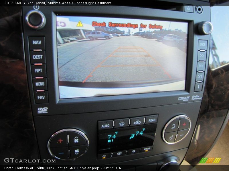 Summit White / Cocoa/Light Cashmere 2012 GMC Yukon Denali