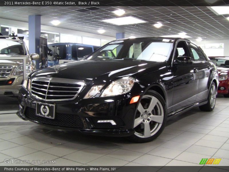 Black / Black 2011 Mercedes-Benz E 350 4Matic Sedan