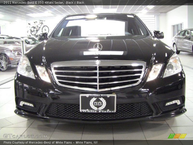 Black / Black 2011 Mercedes-Benz E 350 4Matic Sedan