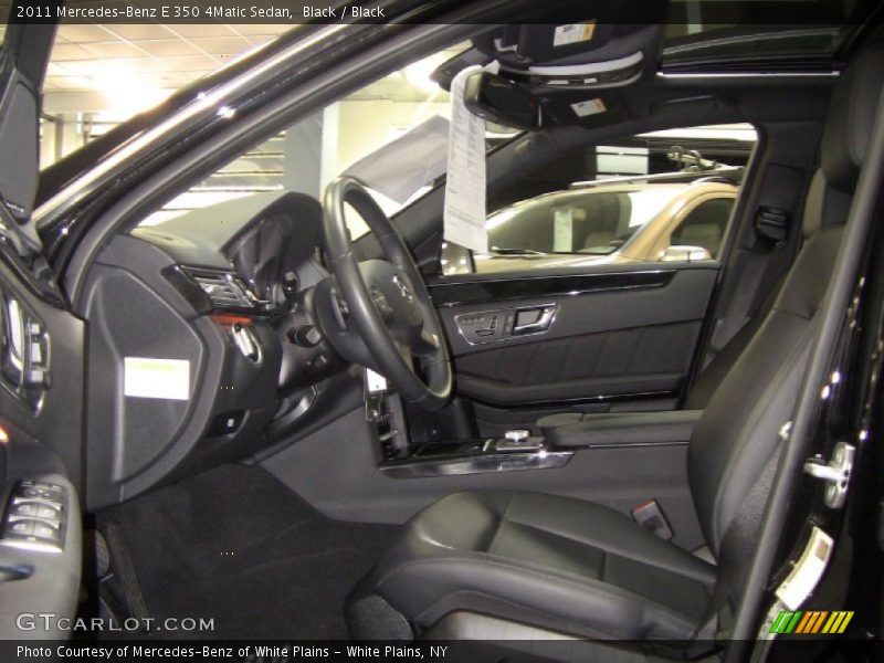 Black / Black 2011 Mercedes-Benz E 350 4Matic Sedan