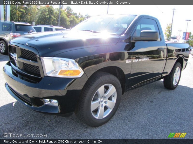 Black / Dark Slate Gray/Medium Graystone 2012 Dodge Ram 1500 Express Regular Cab