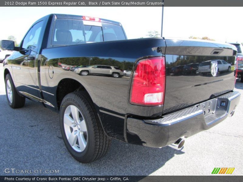 Black / Dark Slate Gray/Medium Graystone 2012 Dodge Ram 1500 Express Regular Cab