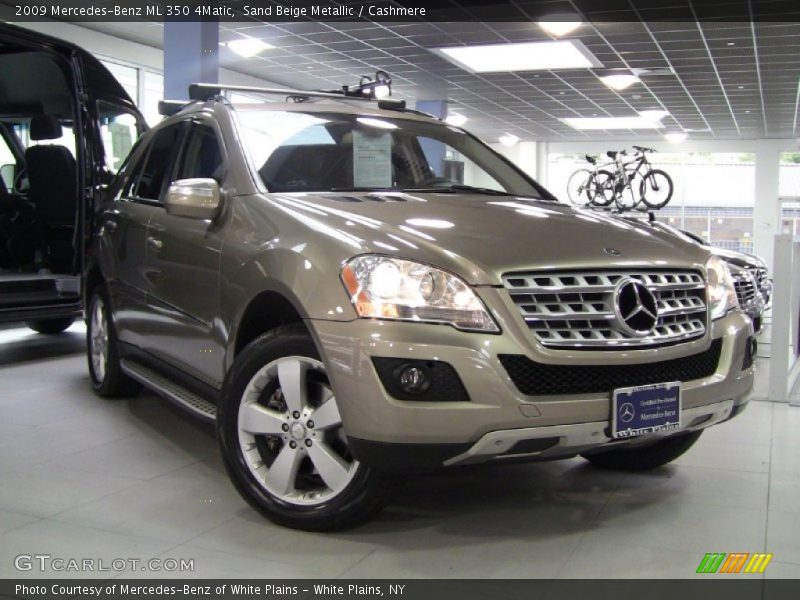 Sand Beige Metallic / Cashmere 2009 Mercedes-Benz ML 350 4Matic