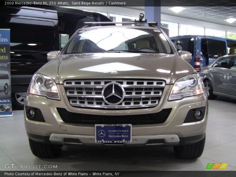 Sand Beige Metallic / Cashmere 2009 Mercedes-Benz ML 350 4Matic