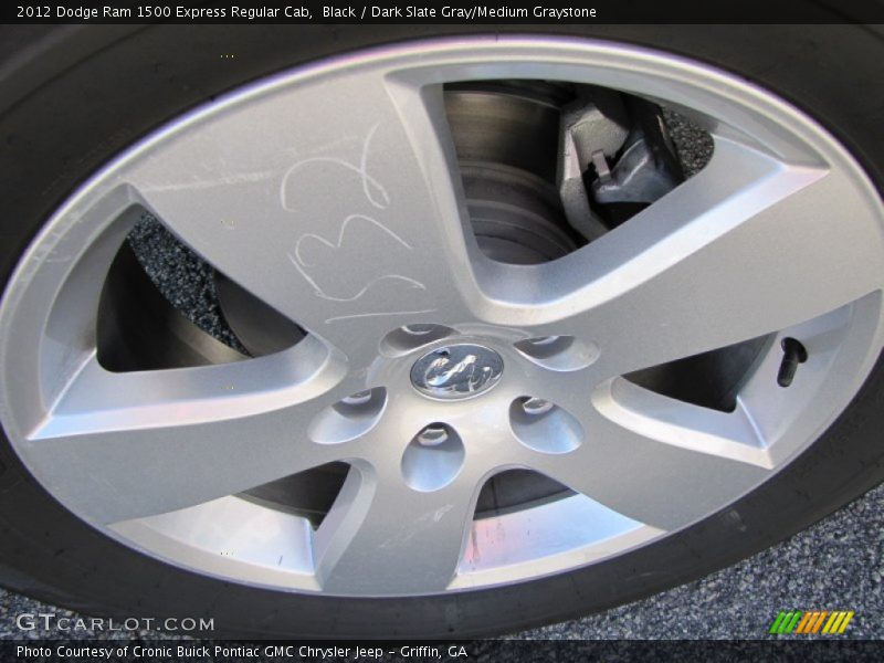 Black / Dark Slate Gray/Medium Graystone 2012 Dodge Ram 1500 Express Regular Cab
