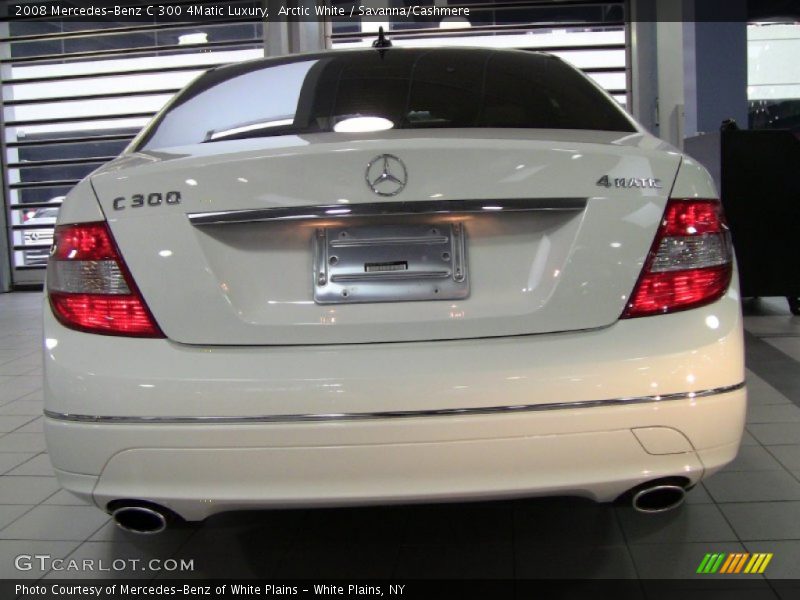 Arctic White / Savanna/Cashmere 2008 Mercedes-Benz C 300 4Matic Luxury