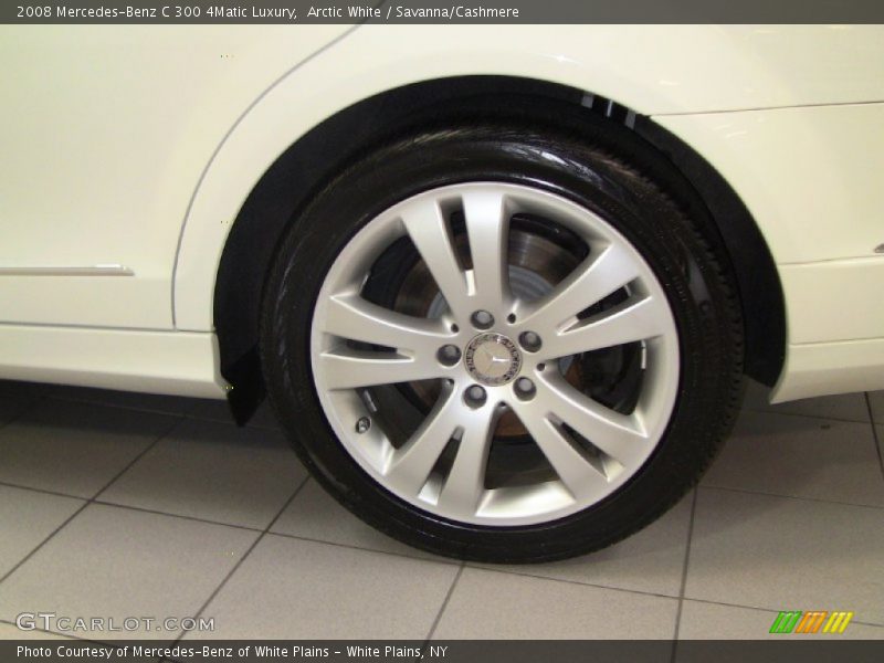 Arctic White / Savanna/Cashmere 2008 Mercedes-Benz C 300 4Matic Luxury