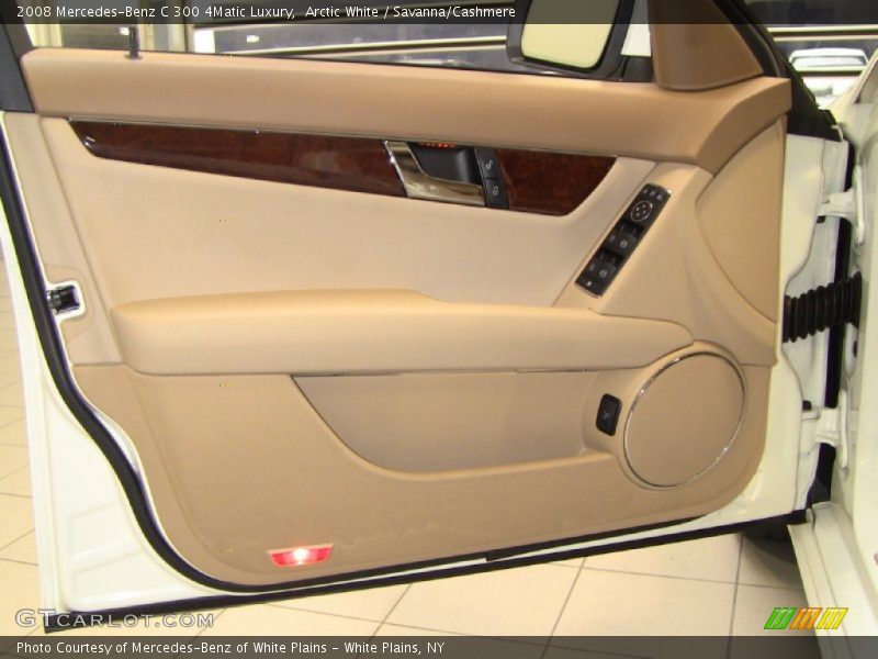 Arctic White / Savanna/Cashmere 2008 Mercedes-Benz C 300 4Matic Luxury