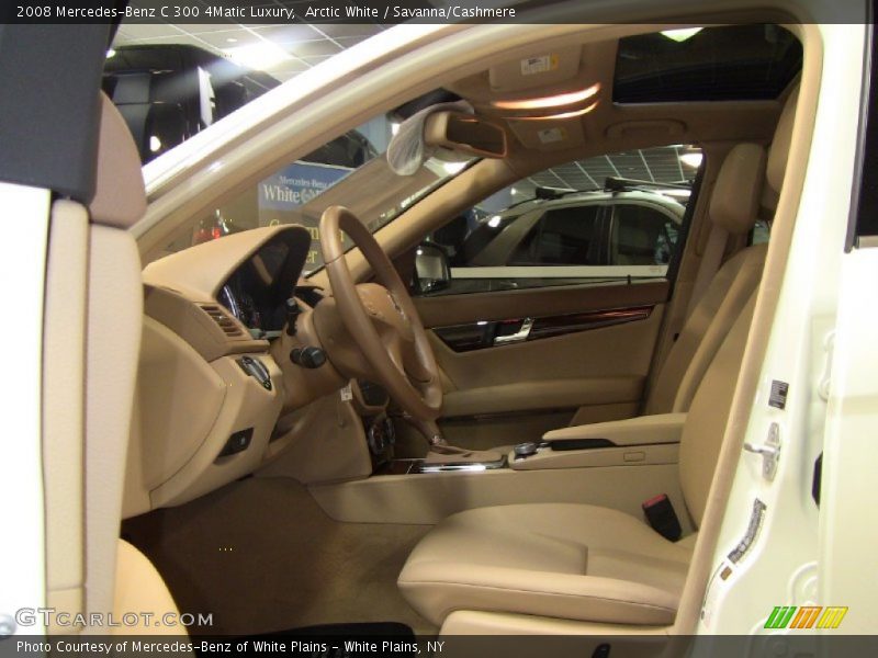 Arctic White / Savanna/Cashmere 2008 Mercedes-Benz C 300 4Matic Luxury