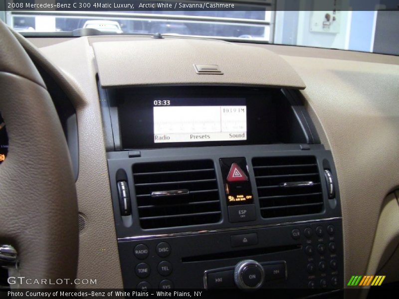 Arctic White / Savanna/Cashmere 2008 Mercedes-Benz C 300 4Matic Luxury