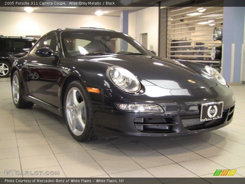 Atlas Grey Metallic / Black 2005 Porsche 911 Carrera Coupe