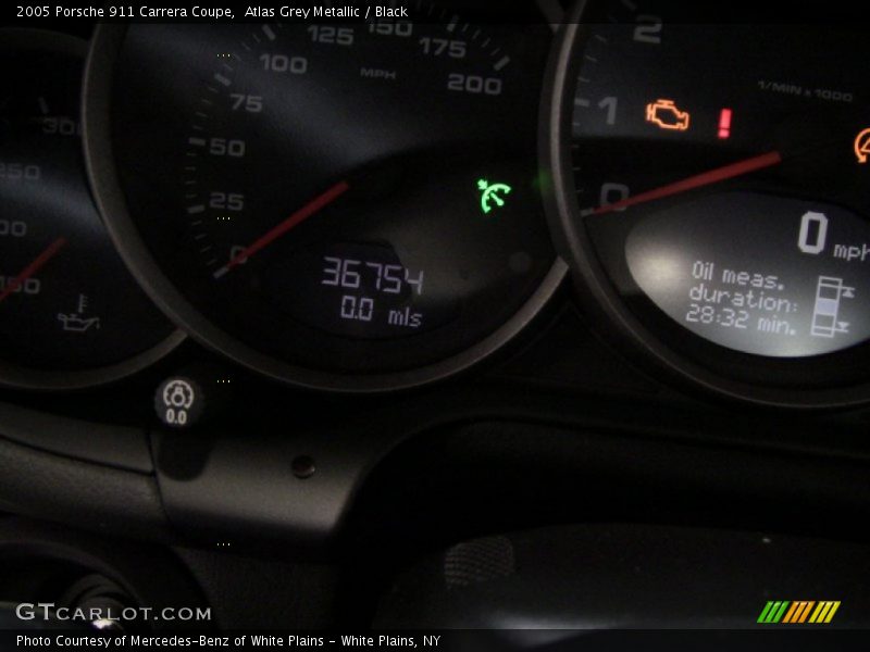 Atlas Grey Metallic / Black 2005 Porsche 911 Carrera Coupe