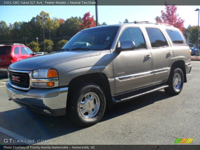 Pewter Metallic / Neutral Tan/Shale 2001 GMC Yukon SLT 4x4