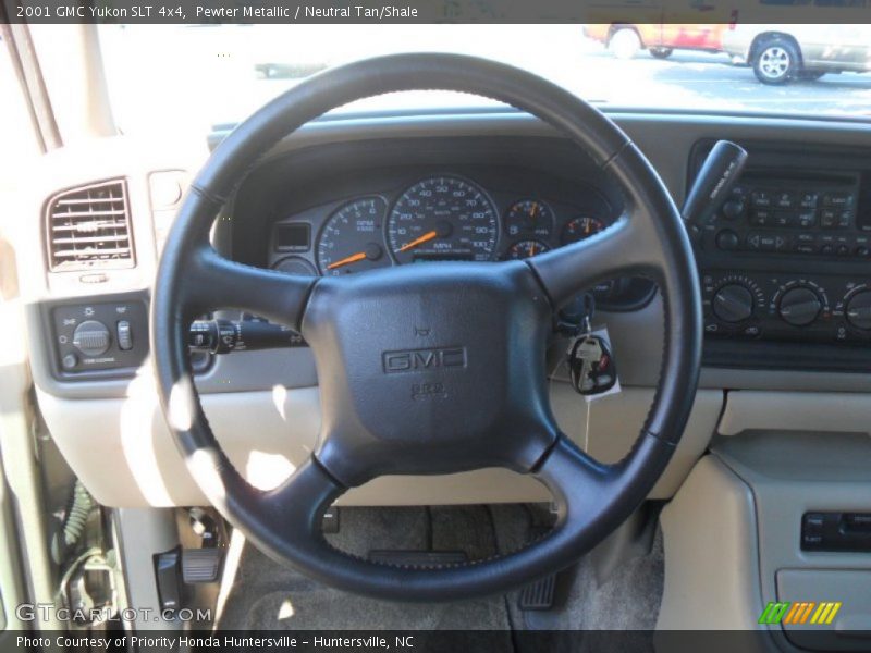 Pewter Metallic / Neutral Tan/Shale 2001 GMC Yukon SLT 4x4