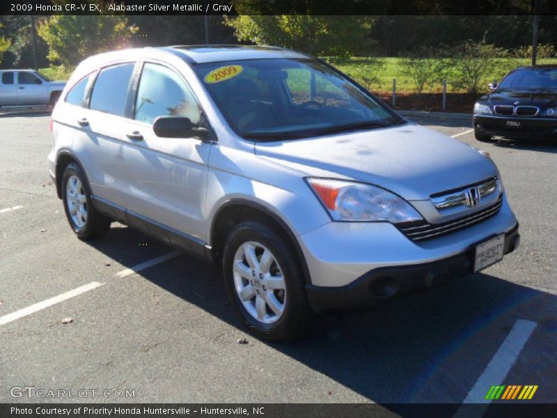 Alabaster Silver Metallic / Gray 2009 Honda CR-V EX