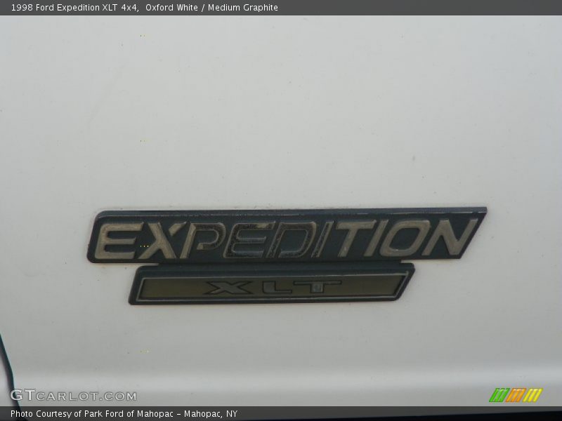 Oxford White / Medium Graphite 1998 Ford Expedition XLT 4x4