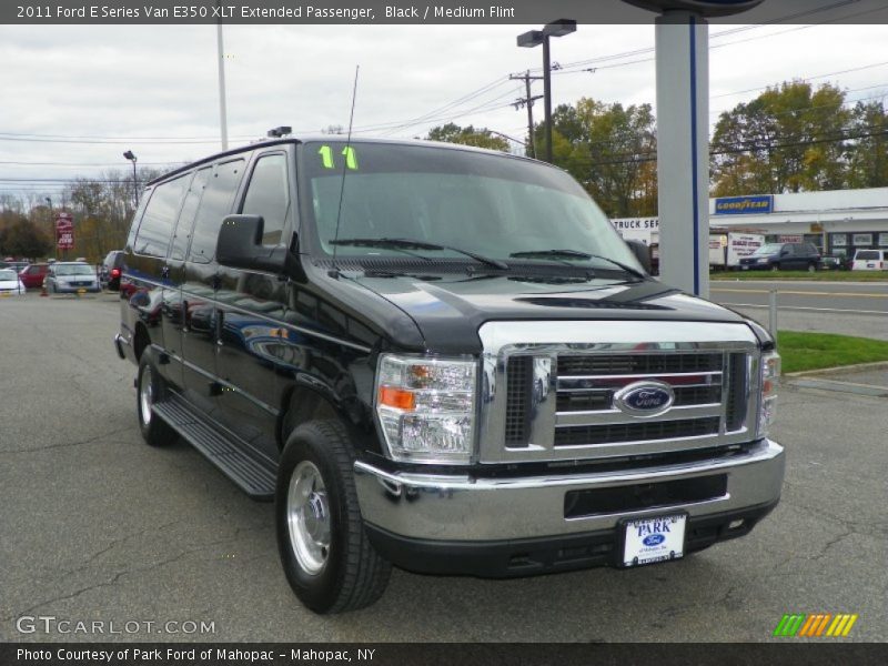 Black / Medium Flint 2011 Ford E Series Van E350 XLT Extended Passenger