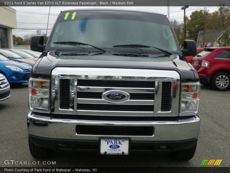 Black / Medium Flint 2011 Ford E Series Van E350 XLT Extended Passenger