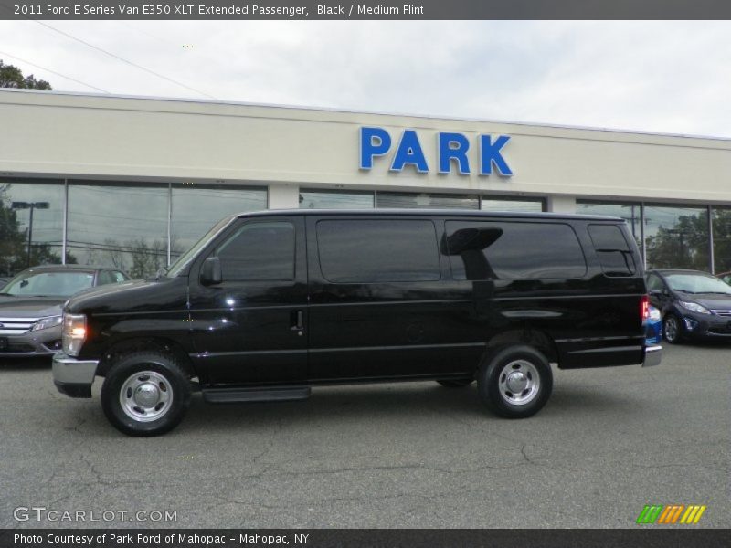 Black / Medium Flint 2011 Ford E Series Van E350 XLT Extended Passenger