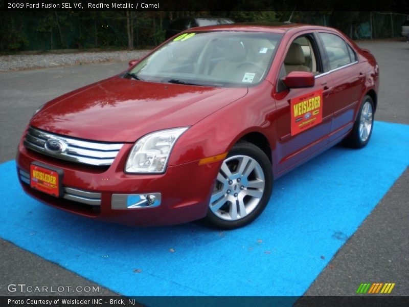 Redfire Metallic / Camel 2009 Ford Fusion SEL V6