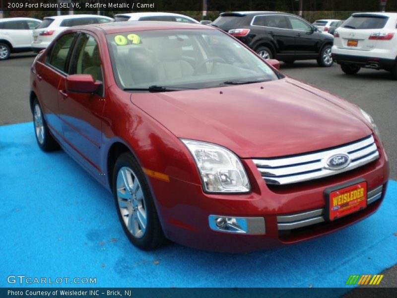 Redfire Metallic / Camel 2009 Ford Fusion SEL V6