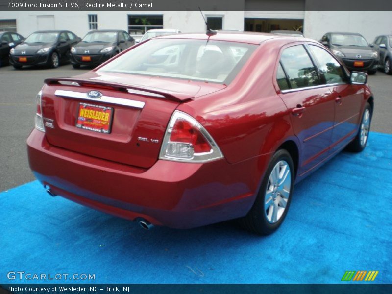 Redfire Metallic / Camel 2009 Ford Fusion SEL V6