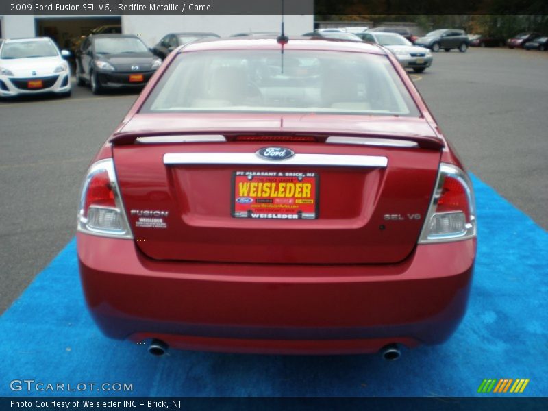 Redfire Metallic / Camel 2009 Ford Fusion SEL V6