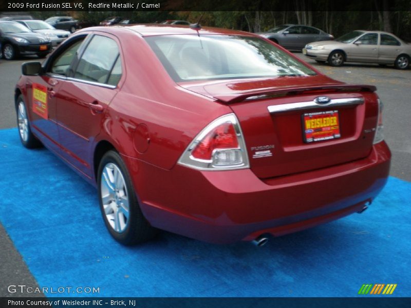 Redfire Metallic / Camel 2009 Ford Fusion SEL V6