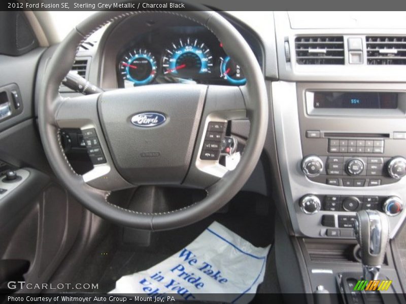 Sterling Grey Metallic / Charcoal Black 2012 Ford Fusion SE