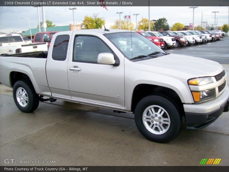 Silver Birch Metallic / Ebony 2009 Chevrolet Colorado LT Extended Cab 4x4