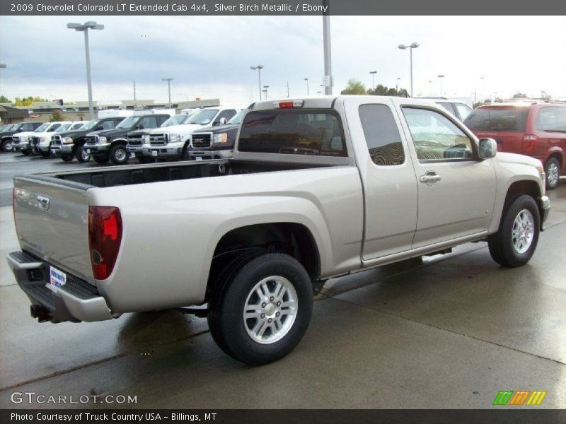 Silver Birch Metallic / Ebony 2009 Chevrolet Colorado LT Extended Cab 4x4