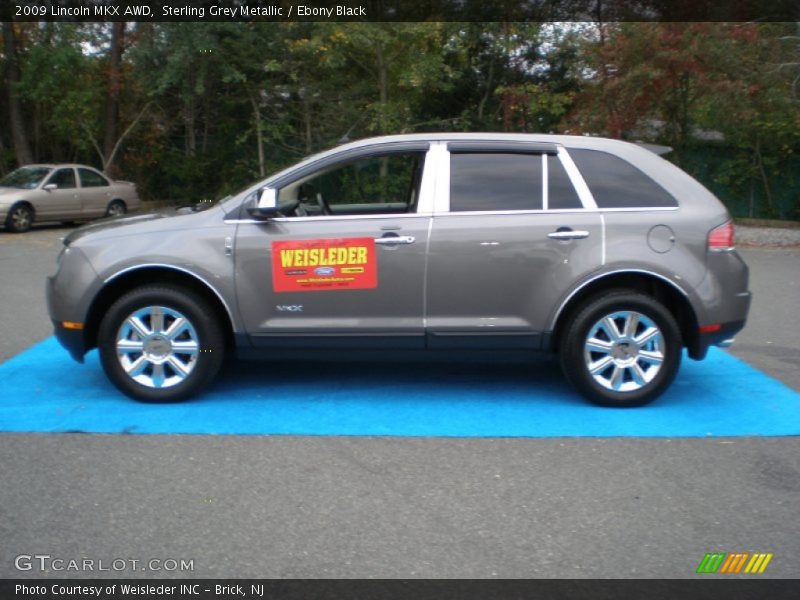 Sterling Grey Metallic / Ebony Black 2009 Lincoln MKX AWD