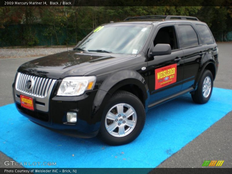 Black / Black 2009 Mercury Mariner I4