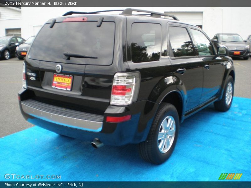 Black / Black 2009 Mercury Mariner I4