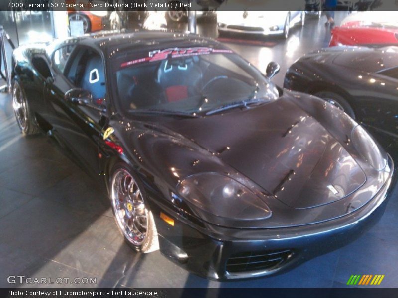 Nero Daytona (Black Metallic) / Red 2000 Ferrari 360 Modena