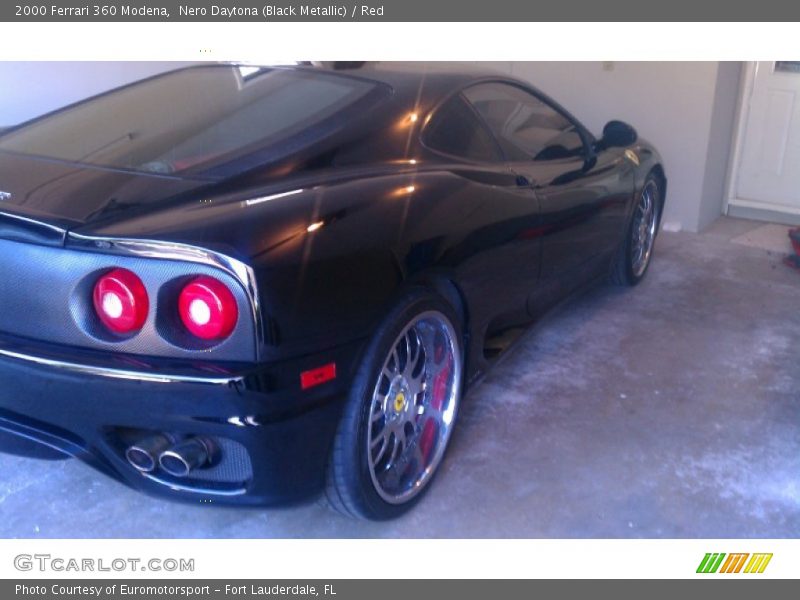 Nero Daytona (Black Metallic) / Red 2000 Ferrari 360 Modena