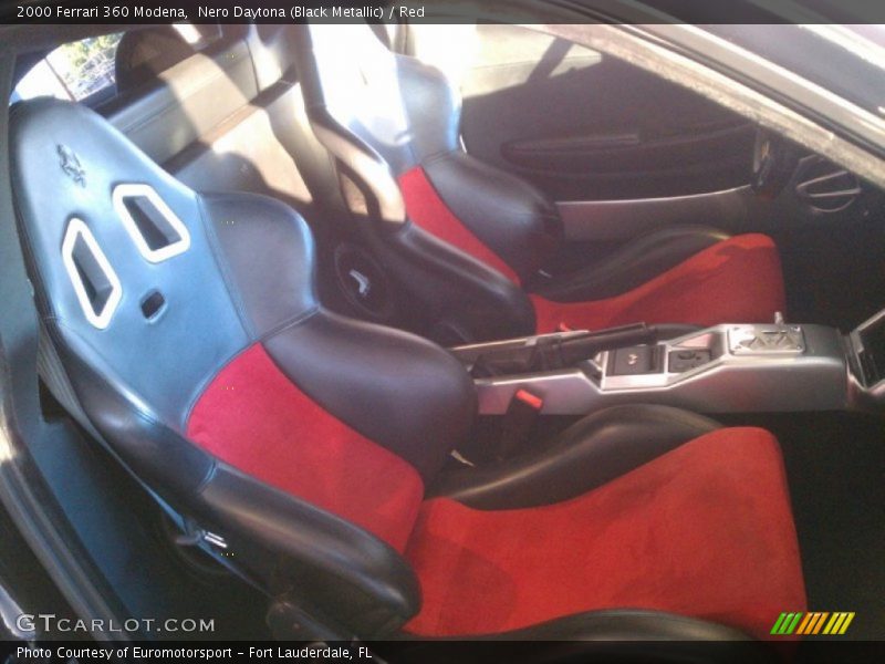 Nero Daytona (Black Metallic) / Red 2000 Ferrari 360 Modena