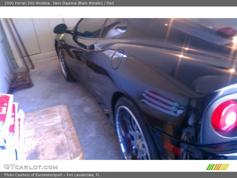 Nero Daytona (Black Metallic) / Red 2000 Ferrari 360 Modena