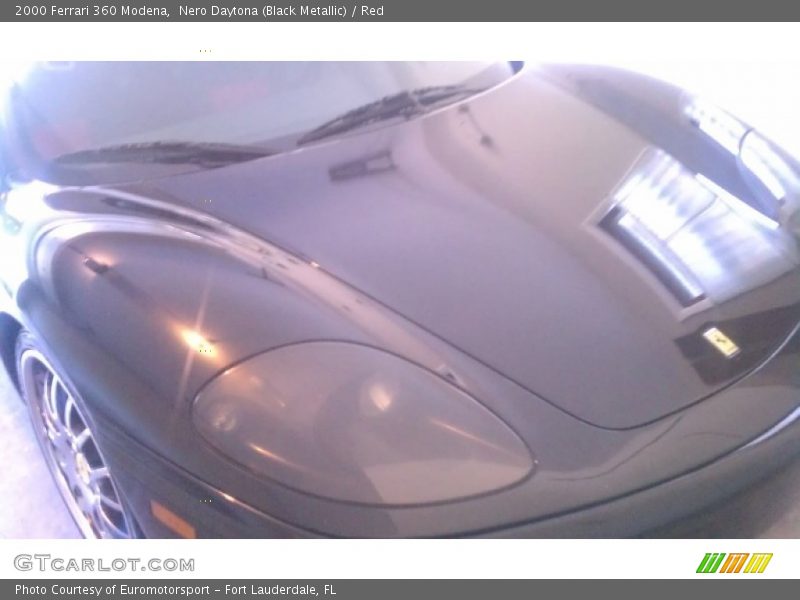 Nero Daytona (Black Metallic) / Red 2000 Ferrari 360 Modena