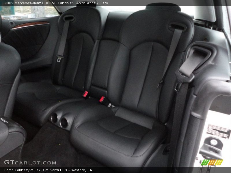 Arctic White / Black 2009 Mercedes-Benz CLK 550 Cabriolet