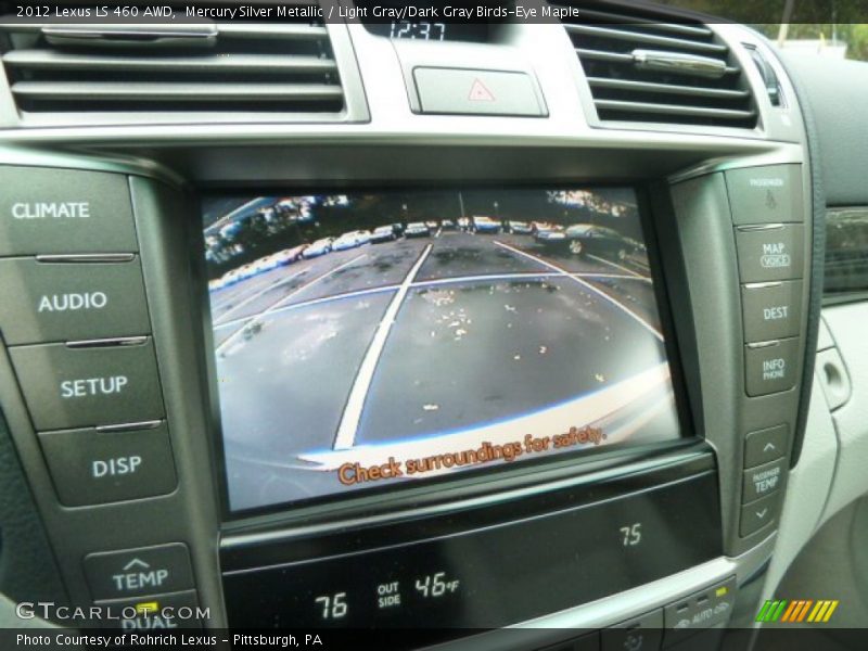 Mercury Silver Metallic / Light Gray/Dark Gray Birds-Eye Maple 2012 Lexus LS 460 AWD