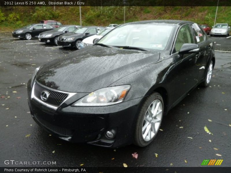 Obsidian Black / Ecru 2012 Lexus IS 250 AWD