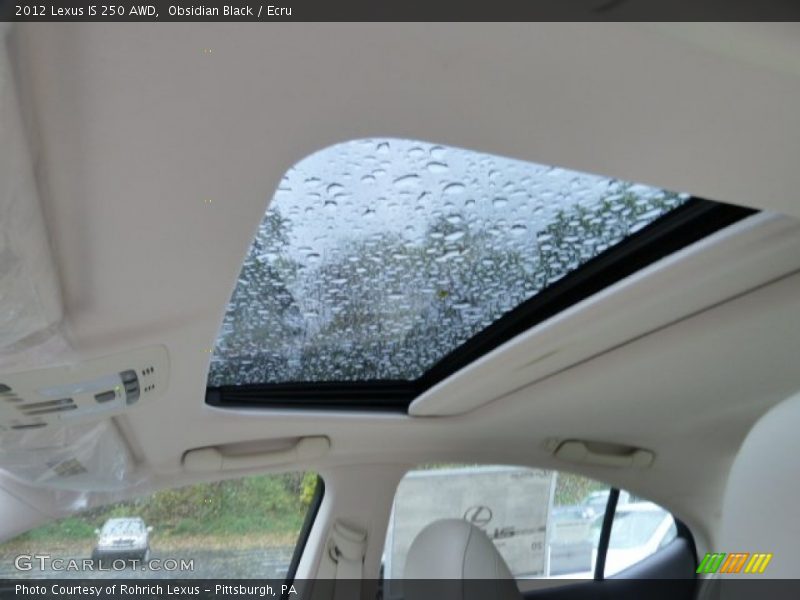 Obsidian Black / Ecru 2012 Lexus IS 250 AWD