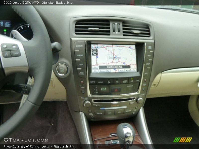 Obsidian Black / Ecru 2012 Lexus IS 250 AWD