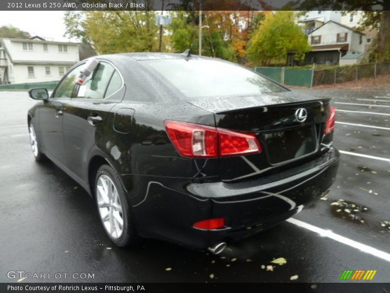 Obsidian Black / Black 2012 Lexus IS 250 AWD