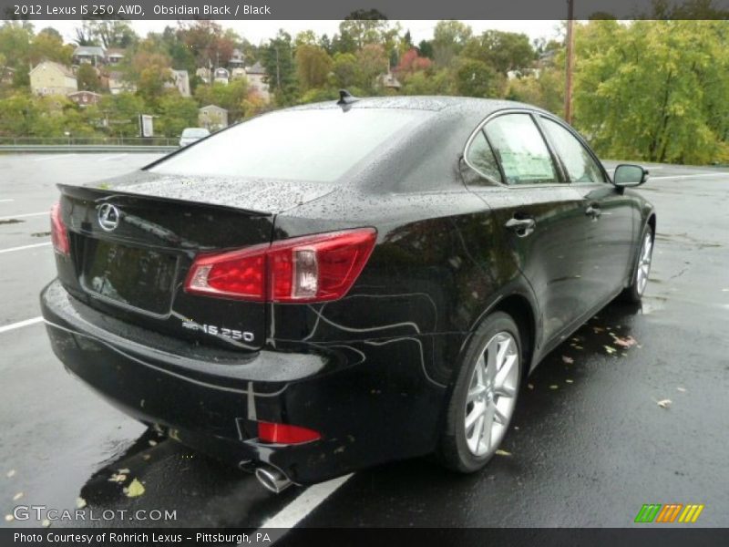 Obsidian Black / Black 2012 Lexus IS 250 AWD
