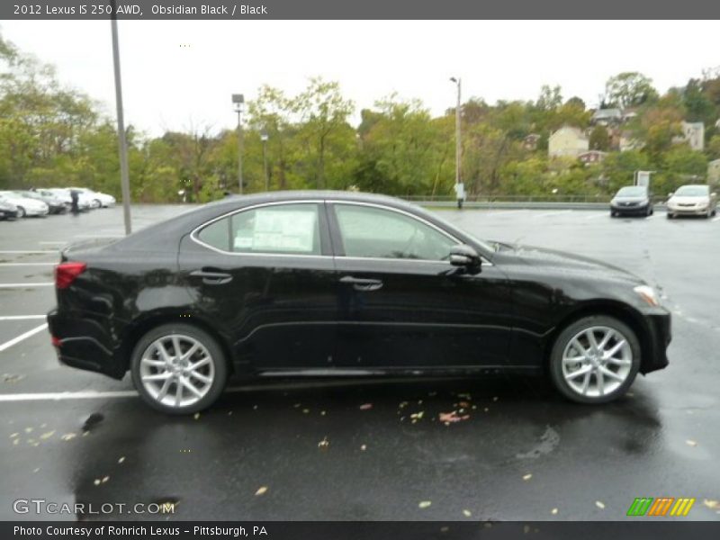 Obsidian Black / Black 2012 Lexus IS 250 AWD