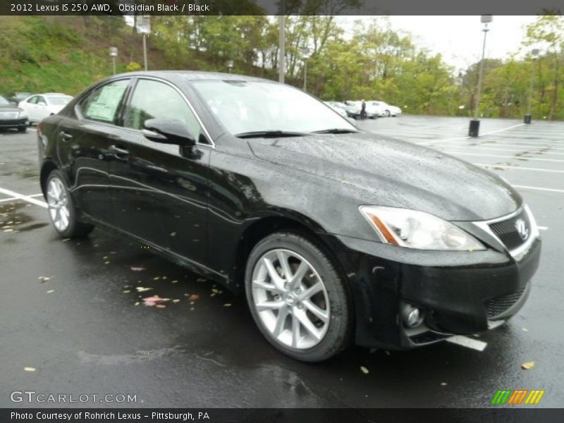 Obsidian Black / Black 2012 Lexus IS 250 AWD