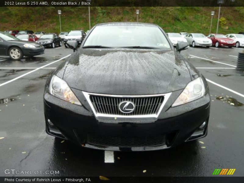 Obsidian Black / Black 2012 Lexus IS 250 AWD